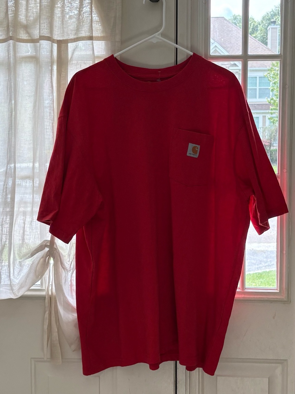 Carhartt Original Fit Short-Sleeve Pocket T-Shirt - Red (Size 2XL)